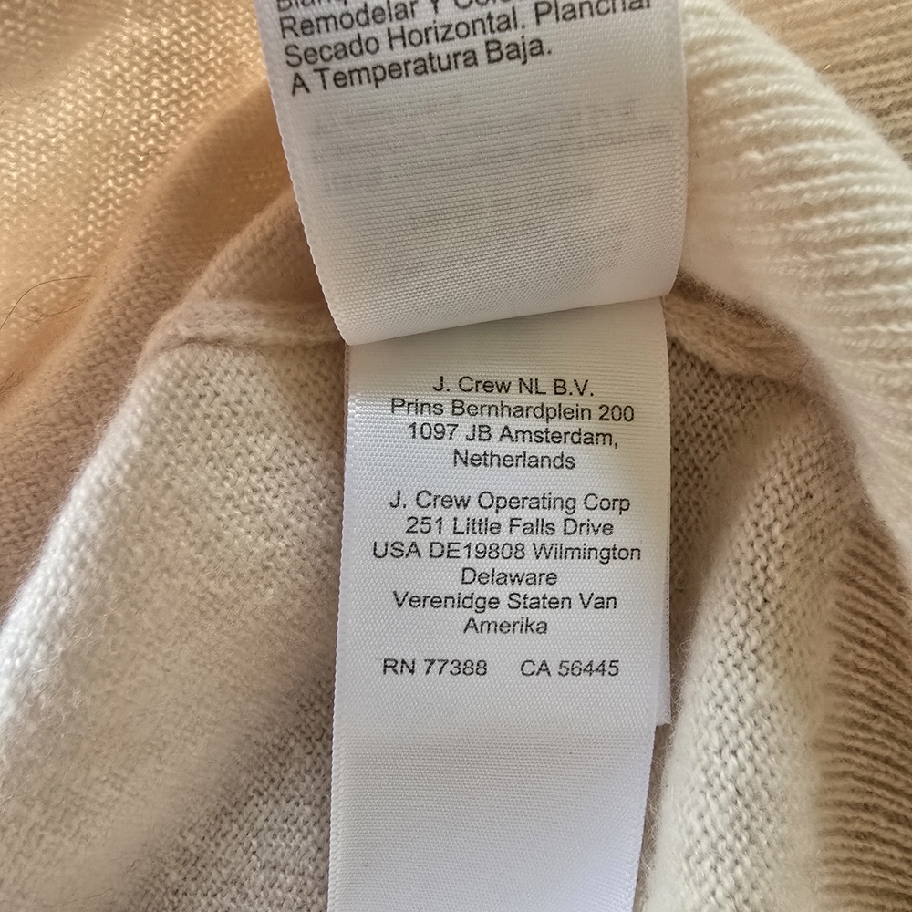J. Crew Cashmere Relaxed Oversized Sweater-vest In Hthr Muslim Size Small - Picture 7 of 8